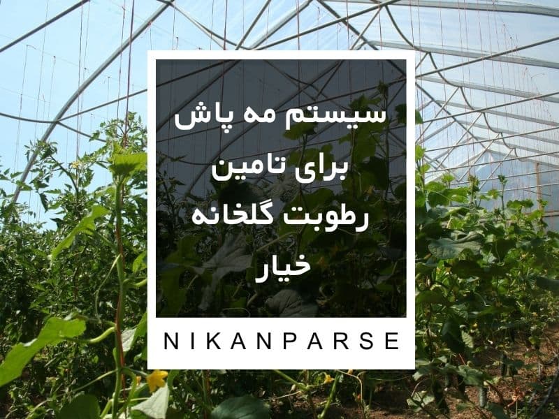 سیستم مه پاش برای تامین رطوبت گلخانه خیار